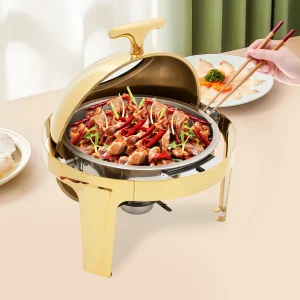 Round Dish Buffet Set, Buffet Warmers Set,