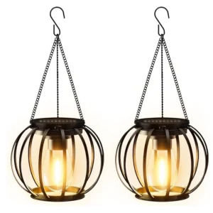 2-piece outdoor iron metal chandelier,