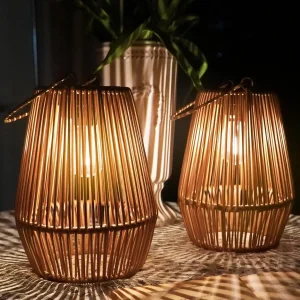 2-Pack Solar Lanterns – Waterproof Hanging Lights
